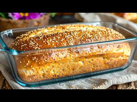 Gesundes Linsenbrot in 5 Minuten! KEIN Mehl und KEINE Hefe!