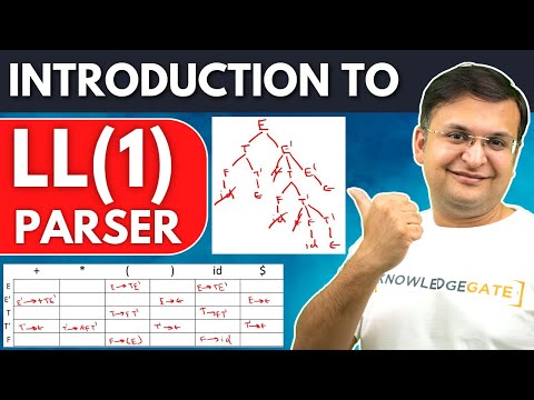 What is LL(1) Parser | LL1 Parsing Algorithm | Top down Parsing | Compiler Design