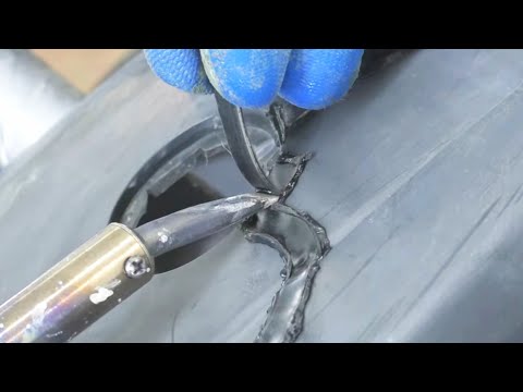 💯% Ремонт бампера ✔ Бесплатно ✔ Крепко ✔ Своими руками ✔ Паяльником . Тест паяльник против фена .