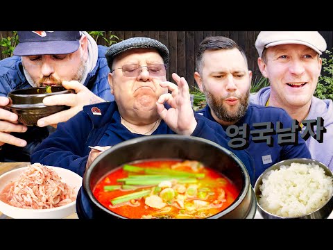 British Cab Drivers try Korean Cab Drivers' favourite food!?