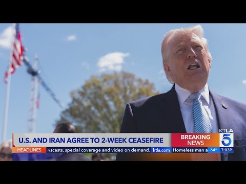 Trump agrees to 2-week ceasefire with Iran after threatening "whole civilization will die tonight"
