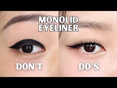 DO'S AND DON'T FOR ASIAN MONOLID/HOODED EYELINER | TIPS & HACKS