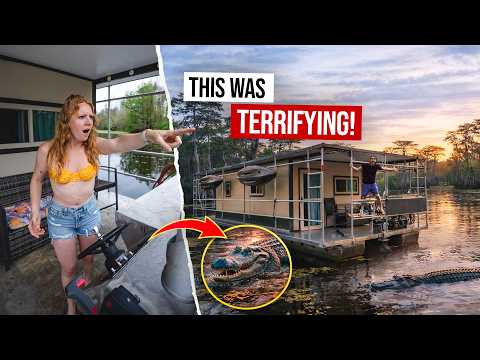 Living on a Houseboat in an ALLIGATOR INFESTED Swamp! (Louisiana)