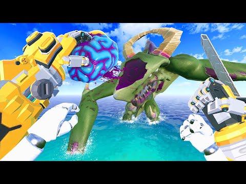 RIPPING Out Zombie Orochi's Brain - Kaiju Battle Simulator VR