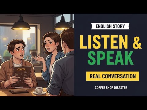 The Coffee Shop Disaster ☕ | English Listening & Speaking Practice (Easy & Fun)