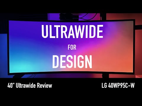 Ultrawide Monitor for UX Design | LG 40WP95C-W