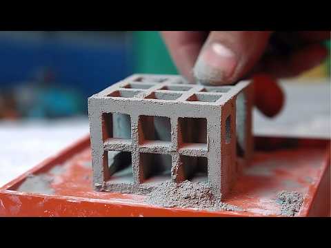 Man Builds Tiny Houses with Mini Bricks | DIY Constructions by @DIY Garage