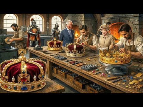 Inside Queen Elizabeth II’s Crown: 30 kg of Gold and 2,800 Diamonds (Full Process)