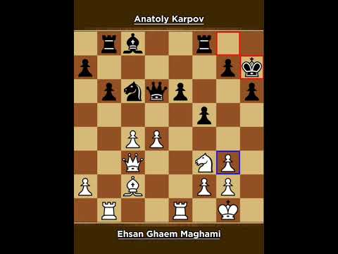Ehsan Ghaem Maghami vs Anatoly Karpov ◉ Tehran 2009 - "Generations Collide in Iran"
