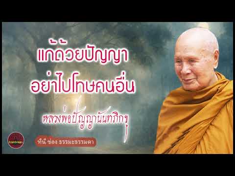 แก้ด้วยปัญญา อย่าไปโทษคนอื่น เสียงเทศน์ หลวงพ่อปัญญานันทภิกขุ (ไม่มีโฆษณาแทรก)