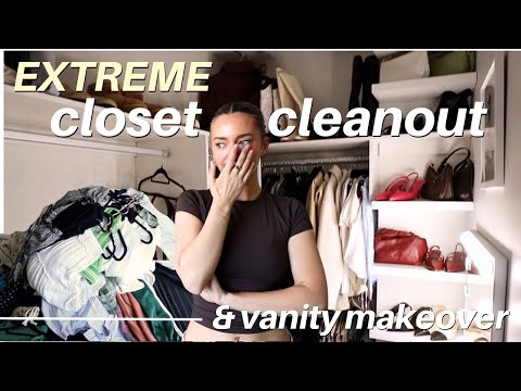 CLEANING OUT MY ENTIRE CLOSET 👠👜🧺Huge Closet Clean Out, Building my dream wardrobe * productive *