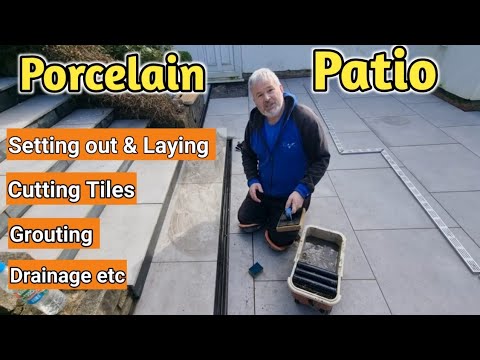 Porcelain patio full installation and laying guide