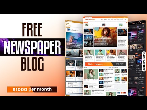 How to Make a Newspaper / Magazine Blog Website for FREE ~ WordPress Blog & Google AdSense 2025