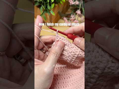 🩷🧶The Finishing Detail: The Band (Ribbing) #simplicity888 #crochet #crochetcardigan #knitting #diy
