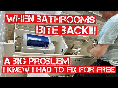 BATHROOM PROBLEM I COULDNT FIX | This ended up costing me money!!
