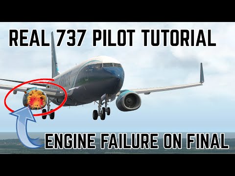 Real 737 Captain Tutorial | Engine Failure on Final | Continue or Go-Around?
