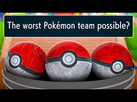 I tried to beat Pokémon using the WEAKEST team in the game...