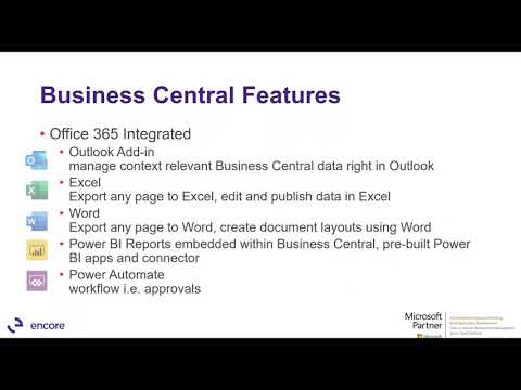 Dynamics 365 Business Central Overview