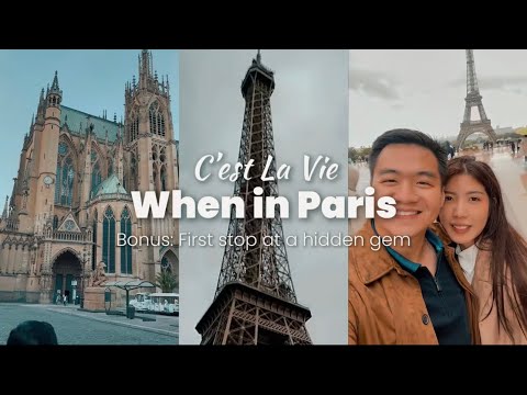 Bonjour, Paris & Metz Couple Travel Vlog🇫🇷 l Cathedrals, City of Love’s Views & Eiffel Tower 🗼