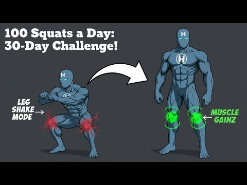 “What Happens to Your Body If You Do 100 Squats Every Day for 30 Days”