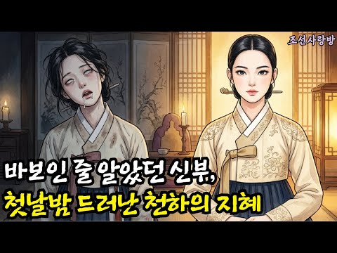바보인 줄 알았던 신부, 첫날밤 드러난 천하의 지혜 #야담 #민화 #옛날이야기