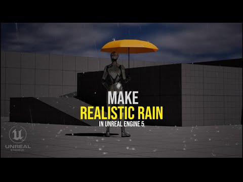 Realistic "RAIN" Using Niagara In Unreal Engine!