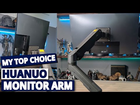 HUANUO Monitor Arm Review: The $50 Upgrade That Will SAVE Your Neck (Best Ergonomic Desk Setup)