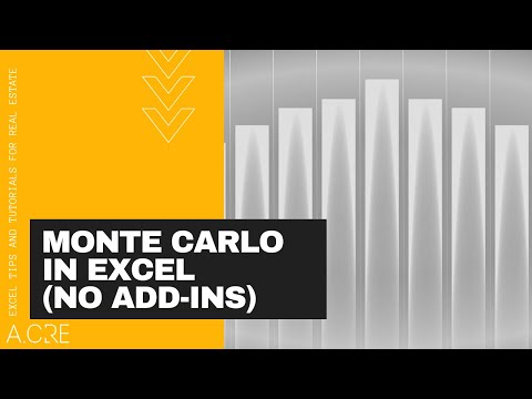 Monte Carlo Simulations in Excel without 3rd Party Add-ins