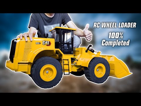How to make RC wheel loader CAT 966 1/8 Scale 100% Completed