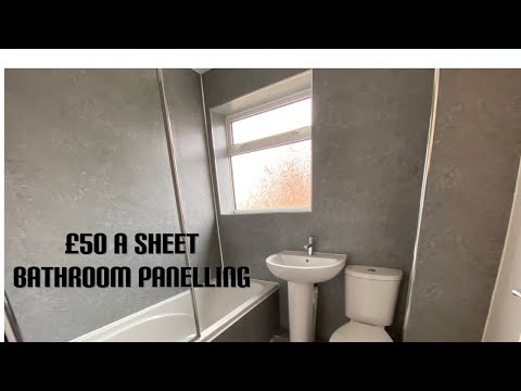 Budget/economy bathroom panelling