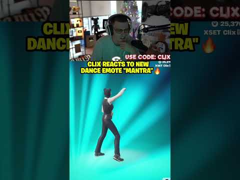 Clix REACTS to the NEW dance emote "Mantra" 🔥