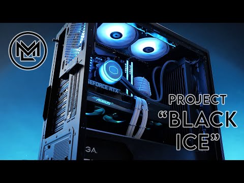 Project "Black Ice" | Relaxing ASMR PC Build | Bitfenix Saber | Liquid Cooled PC Setup