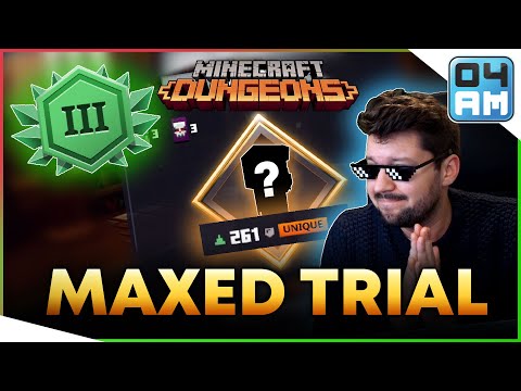 MAX POWER LV Gear Hunting on Tier 3 Daily Trials + 6x Raid Captains in Minecraft Dungeons