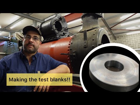 Steam engine RESTORATION, making a test blank for gear cutting!!