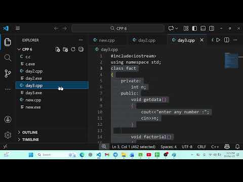 Function define outside the class in C++ 18/Dec/25