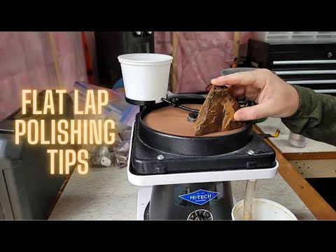 Polishing TIGER EYE on a Hi-Tech Diamond Flat Lap | A Mini Tutorial