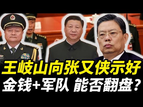 王岐山向张又侠示好，金钱+军队 能否翻盘？红二代和改开派最后的希望！#中共 #中共内斗 #老王来了 #习近平 #政治 #政变 #王岐山 #张又侠
