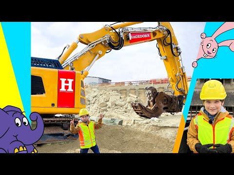 Moritz und die Maschinen: Auf der Baustelle mit Bagger | Der Elefant | WDR