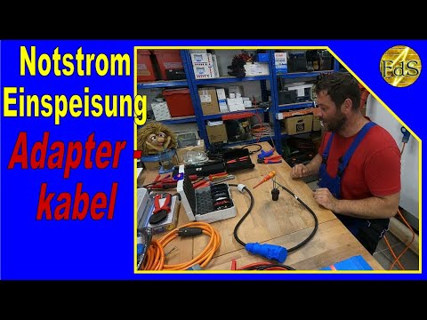 Notstrom Einspeisung mit Aggregat / Adapterkabel herstellen / Adapter mit Erdungsanschluss