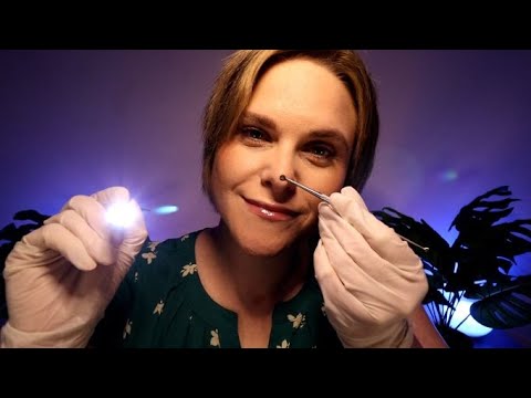 ASMR Face Exam & Skin Exam With Blackhead Extraction