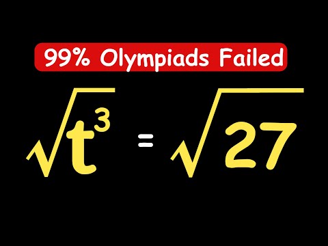 OLYMPIADS || How to Solve for t? || t = ? #maths