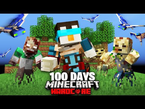 I Survived 100 Days On A SINGLE CHUNK WORLD!