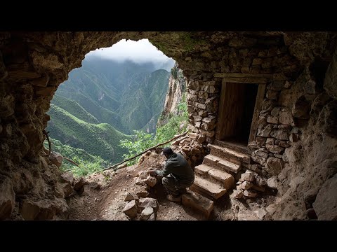 Solo Survival: Excavating A Secret Underground Home & Cooking A Warm Meal
