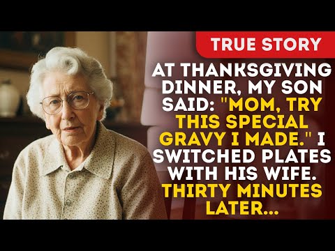 At Thanksgiving Dinner, My Son Said: "Mom, Try This Special Gravy I Made." I Switched Plates With
