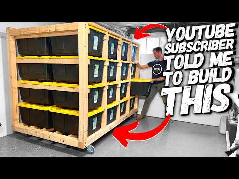 How To Build A Double Sided Mobile Storage Unit START To FINISH!