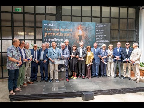 Audio del homenaje a veinte periodistas por su defensa de las libertades durante la transición