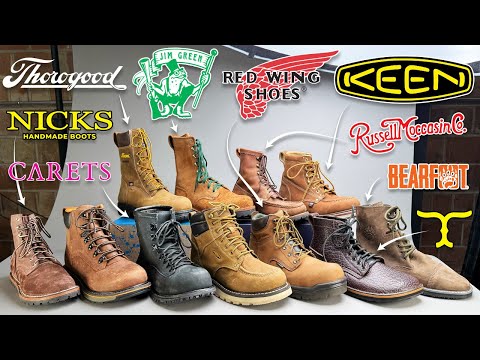 ($3,628) Top 11 Wide Toe Work Boots - Keen, Red Wing, Thorogood, Jim Green, Russell Moc, Texarado