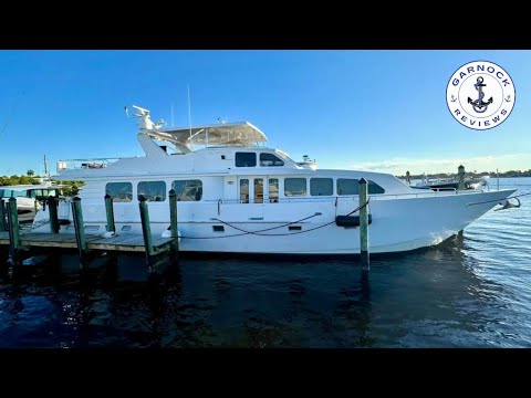 [Sold] - (2001) 90ft Dovercraft Custom Raised Pilothouse Super Yacht For Sale