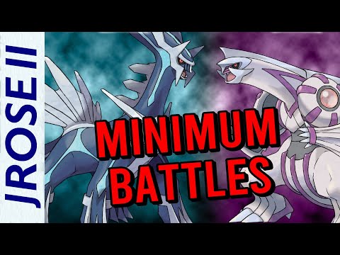 What are the MINIMUM BATTLES to beat Pokemon Diamond and Pearl?
