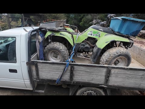 Saving a Forgotten Kawasaki KLF300 4x4 from the Scrap Heap